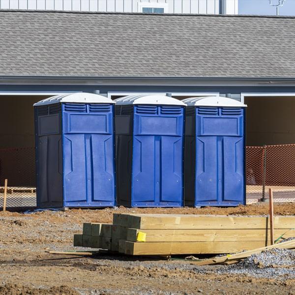 Heavy-duty construction site porta potty in Naperville, Illinois